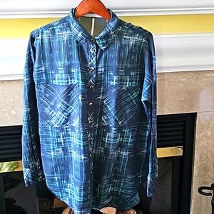 Free People Blouse Semi Shear Size Med excellent condition